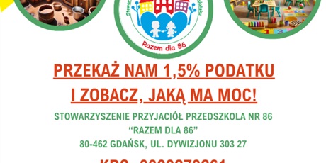 Powiększ grafikę: Przekaż nam 1,5% podatku!